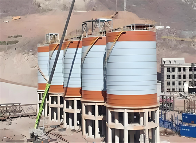 岭东高架钢板仓